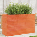 Planter 110x40x68.5 cm solid pine wood wax brown