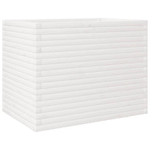 Plantenbak 90x60x68,5 cm massief grenenhout wit