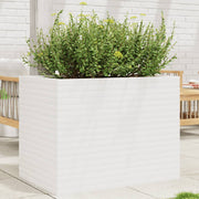 Planter 90x60x68.5 cm solid pine wood white