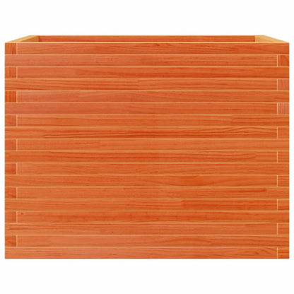 Plantenbak 90x60x68,5 cm massief grenenhout wasbruin