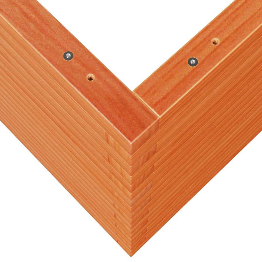 Plantenbak 110x60x68,5 cm massief grenenhout wasbruin