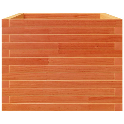Plantenbak 60x60x49,5 cm massief grenenhout wasbruin