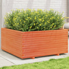 Planter box 100x100x49.5 cm solid pine wash brown