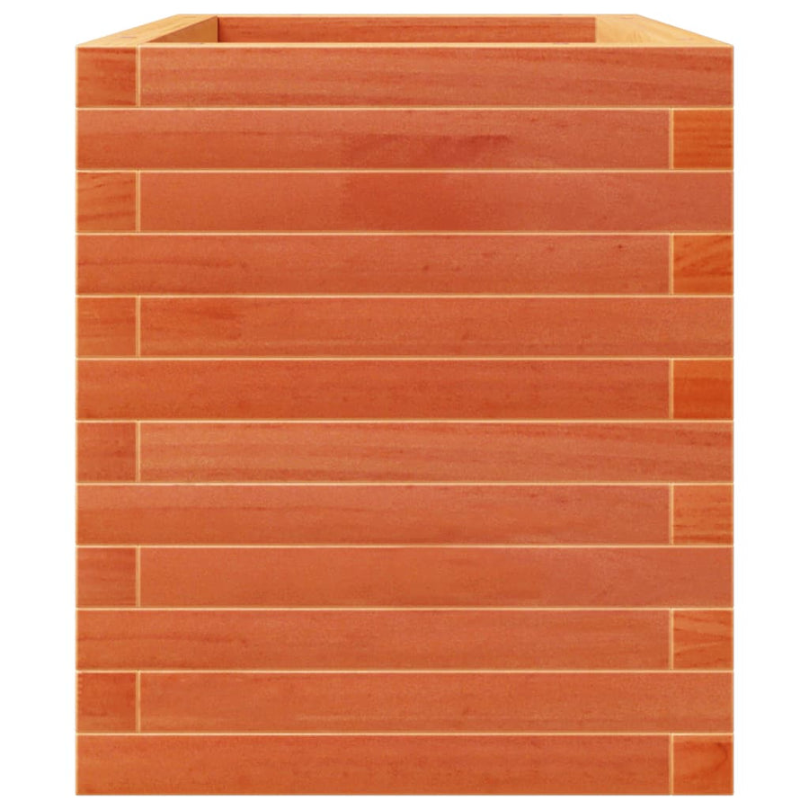 Plantenbak 70x40x49,5 cm massief grenenhout wasbruin