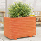 Planter 70x40x49.5 cm solid pine wax brown