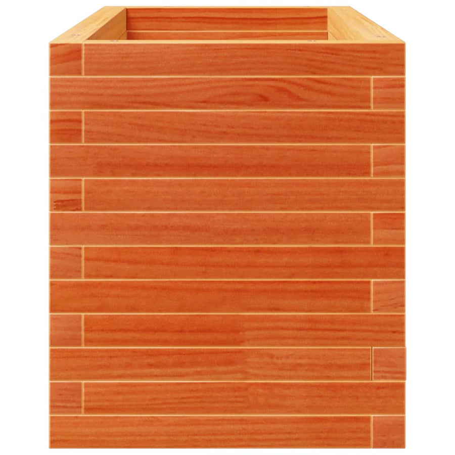 Plantenbak 90x40x49,5 cm massief grenenhout wasbruin