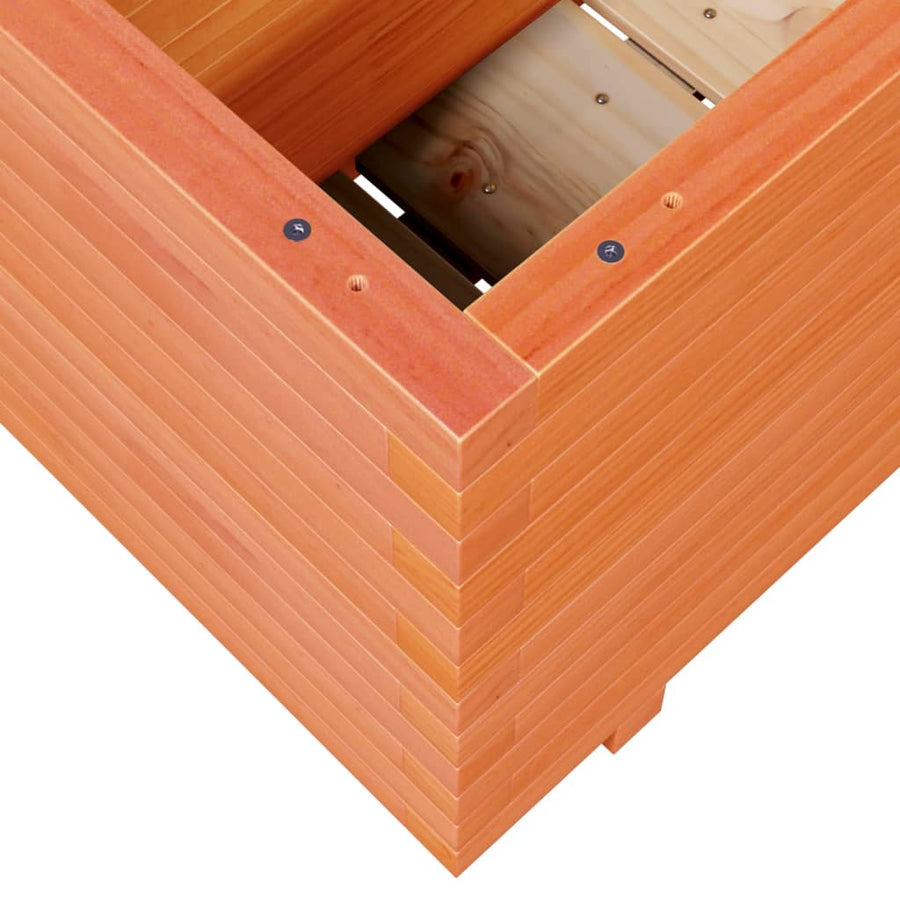 Plantenbak 90x40x49,5 cm massief grenenhout wasbruin