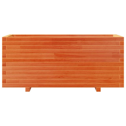 Plantenbak 110x40x49,5 cm massief grenenhout wasbruin