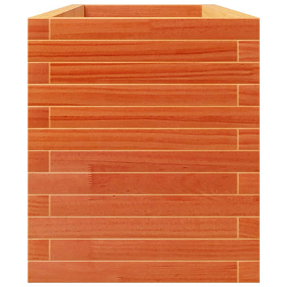 Plantenbak 110x40x49,5 cm massief grenenhout wasbruin