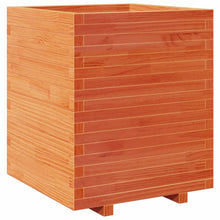 Plantenbak 60x60x72,5 cm massief grenenhout wasbruin