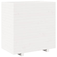 Plantenbak 70x40x72,5 cm massief grenenhout wit