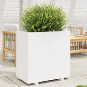 Planter 70x40x72.5 cm solid pine white