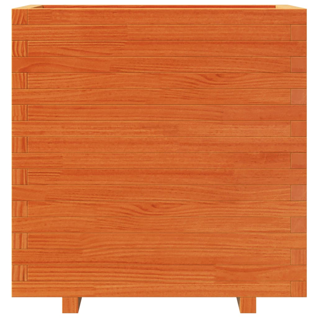 Plantenbak 70x40x72,5 cm massief grenenhout wasbruin