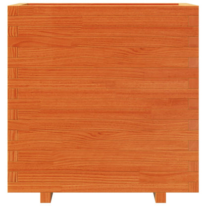 Plantenbak 70x40x72,5 cm massief grenenhout wasbruin