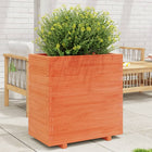 Planter 70x40x72.5 cm solid pine wax brown