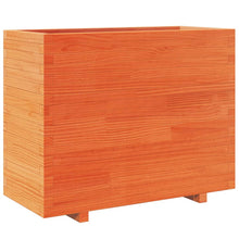 Plantenbak 90x40x72,5 cm massief grenenhout wasbruin