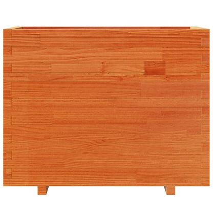 Plantenbak 90x40x72,5 cm massief grenenhout wasbruin