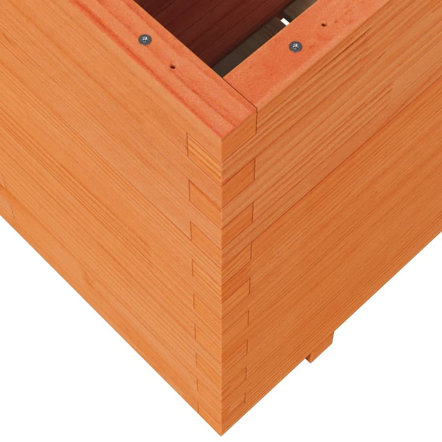 Plantenbak 90x40x72,5 cm massief grenenhout wasbruin