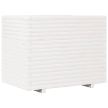 Plantenbak 90x60x72,5 cm massief grenenhout wit