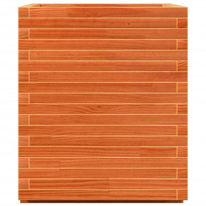 Plantenbak 90x60x72,5 cm massief grenenhout wasbruin