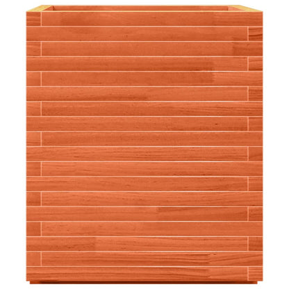 Plantenbak 60x60x72 cm massief grenenhout wasbruin