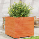 Plant Pot 80x80x72 cm Solid Pine Washed Brown