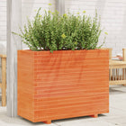 Planter 90x40x72 cm solid pine wash brown