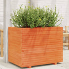 Planter 90x60x72 cm solid pine waxed brown