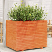 Plantenbak 90x60x72 cm massief grenenhout wasbruin