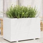 Planter 110x60x72 cm solid pine wood white