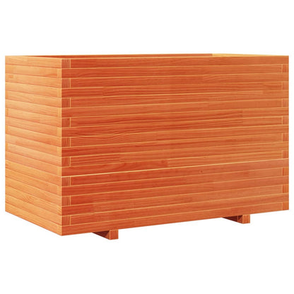Plantenbak 110x60x72 cm massief grenenhout wasbruin
