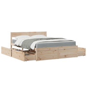 Bed met lades massief grenenhout 160x200 cm