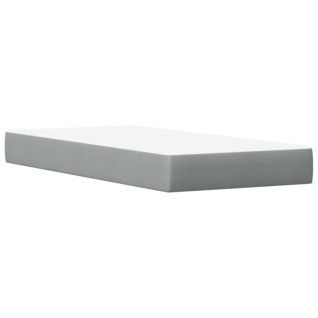 Bed met matras massief grenenhout wit 90x200 cm