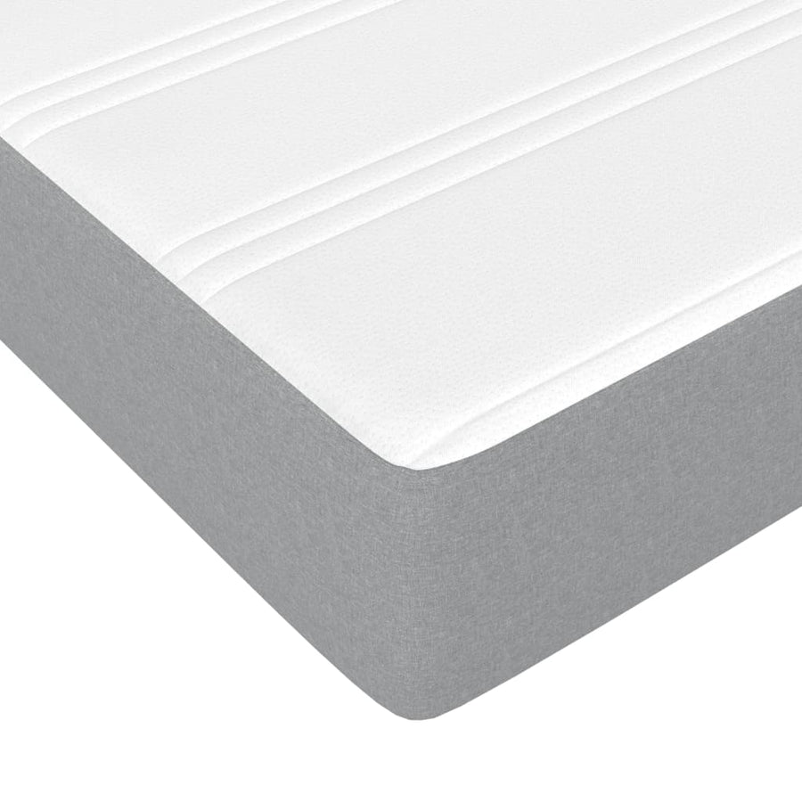 Bed met matras massief grenenhout wit 90x200 cm