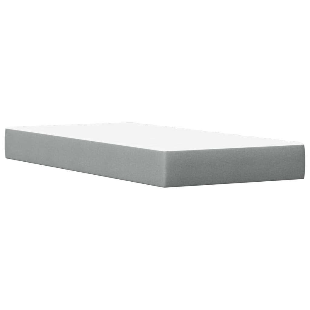 Bed met matras massief grenenhout wit 90x190 cm