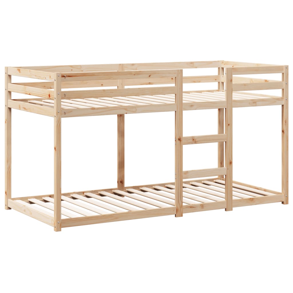 Stapelbedframe zonder matras massief grenenhout 90x190 cm