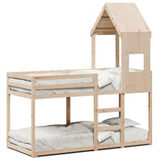 Stapelbed massief grenenhout 90x190 cm
