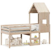 Hoogslaper bedhuis massief grenenhout 80x200 cm