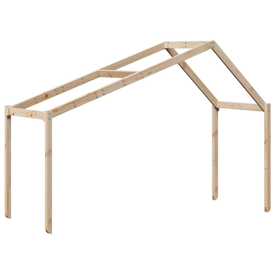 Kinderbedhuis massief grenenhout 90x200 cm