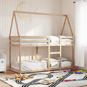 Stapelbed 75x190 cm massief grenenhout