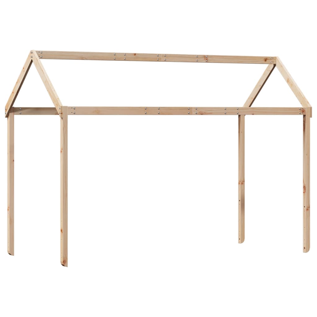Kinderbedhuis massief grenenhout 90x200 cm