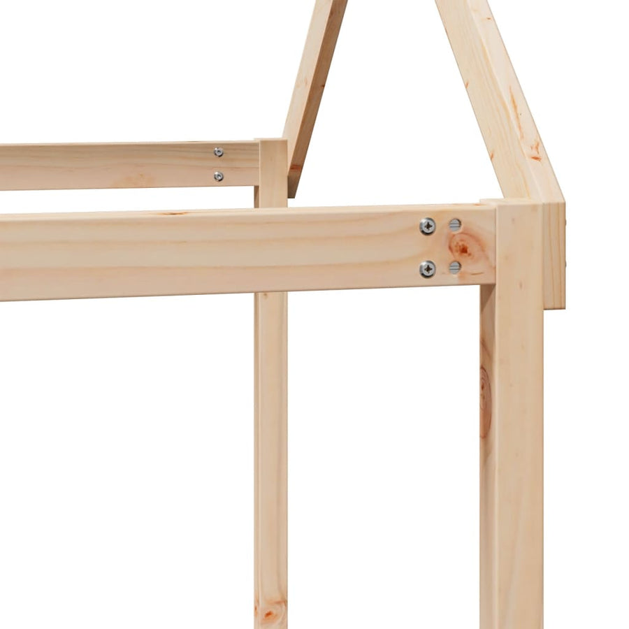 Kinderbedhuis massief grenenhout 90x200 cm