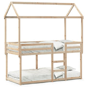 Stapelbed massief grenenhout 90x190 cm