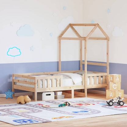 Bedframe met huisje massief grenenhout 80x200 cm