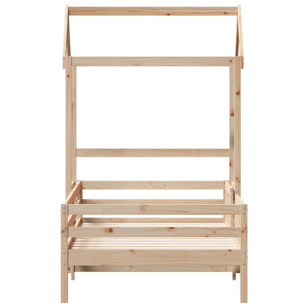 Bedframe met huisje massief grenenhout 80x200 cm