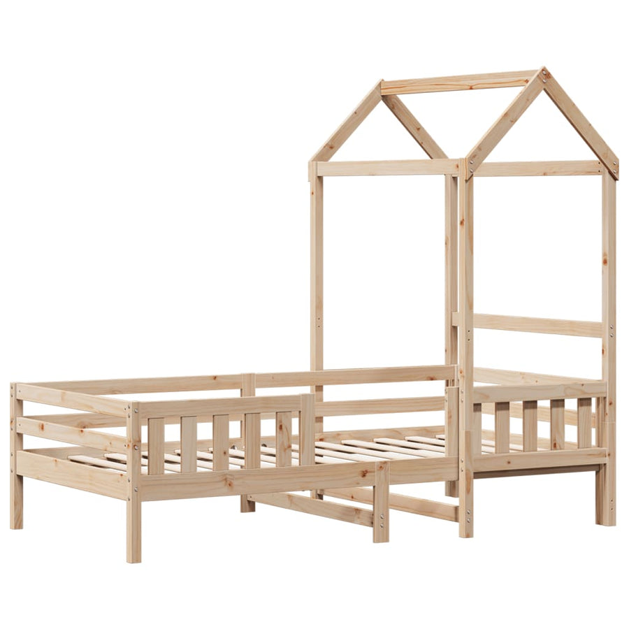 Bedframe met huisje massief grenenhout 75x190 cm
