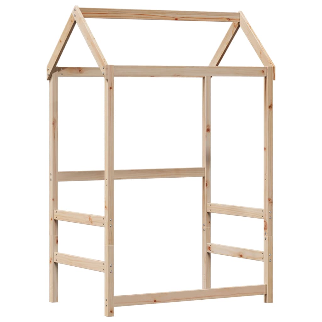 Bedframe met huisje massief grenenhout 75x190 cm