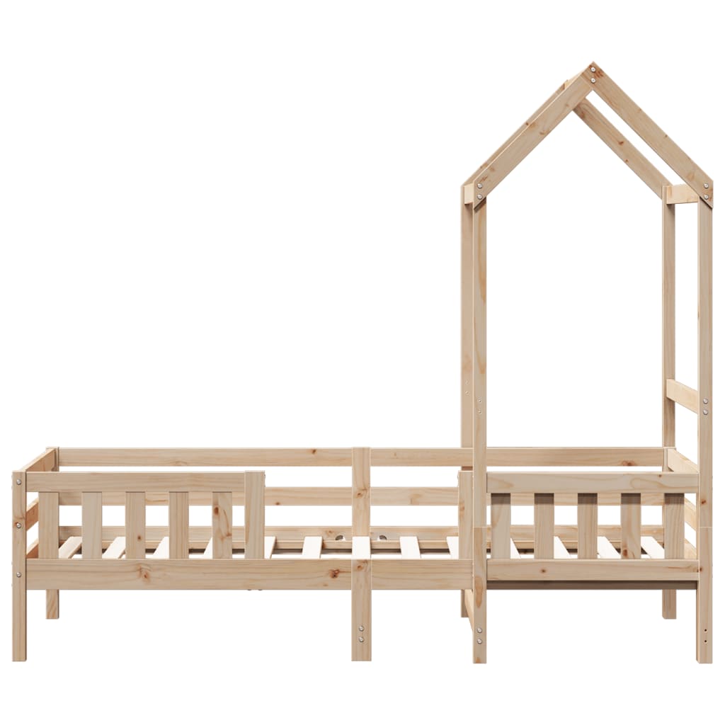 Bedframe met huisje massief grenenhout 75x190 cm
