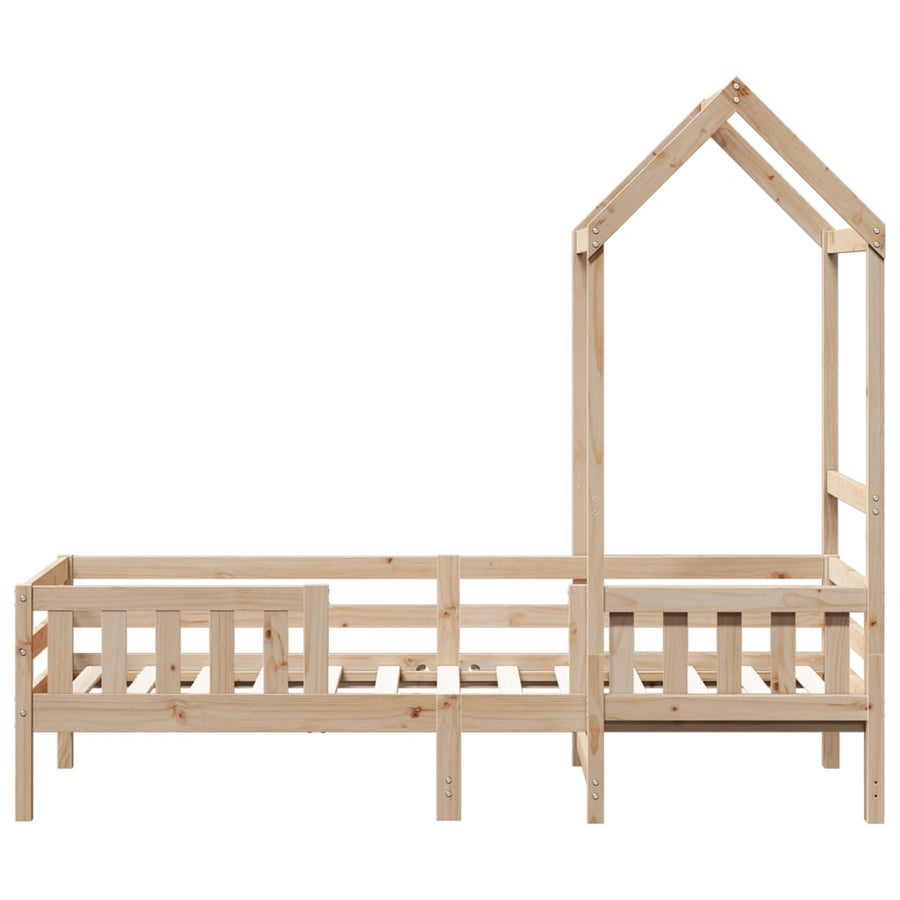 Bedframe met huisje massief grenenhout 75x190 cm