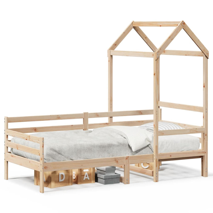 Slaapbank met huisje 80x200 cm massief grenenhout